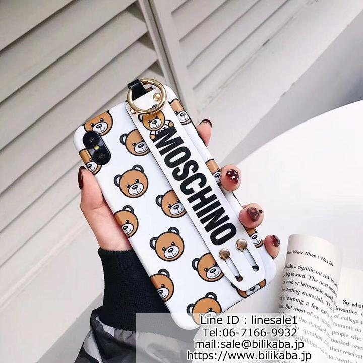 ,Moschino iPhoneX 8P 7Pフルカバー ペア向け