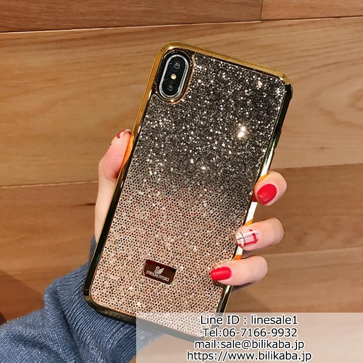 Swarovski iPhoneXs maxケース キラキラ