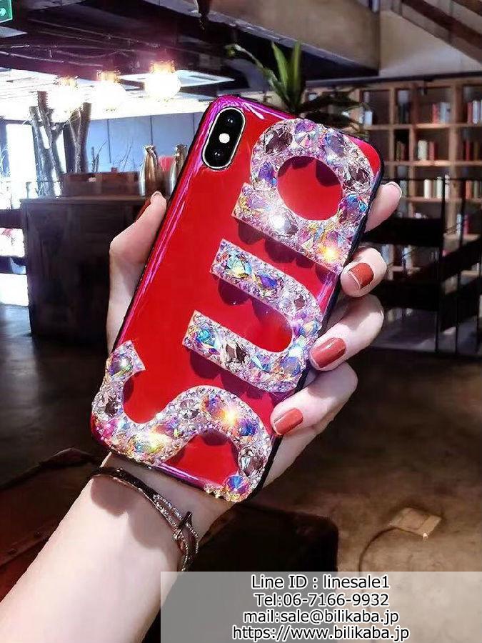 Supreme iphonexr キラキラカバー