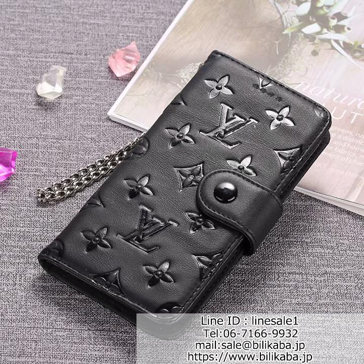 高級ブラック グッチ chanle lv iphone8 7手帳ケース