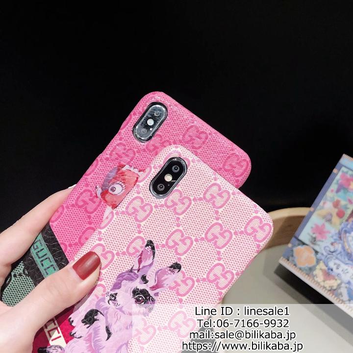 GUCCI iPhoneXハードケース 動物彩絵柄