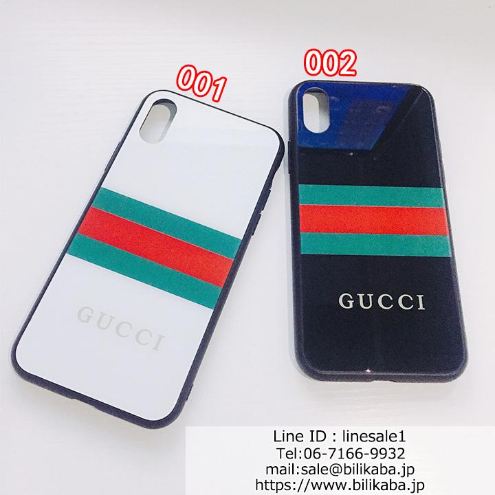 GUCCI iPhonexs max ケース 背面ガラス