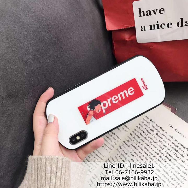 supreme iphone8 7plusガラスケース 弧度ジャケット 男女向け