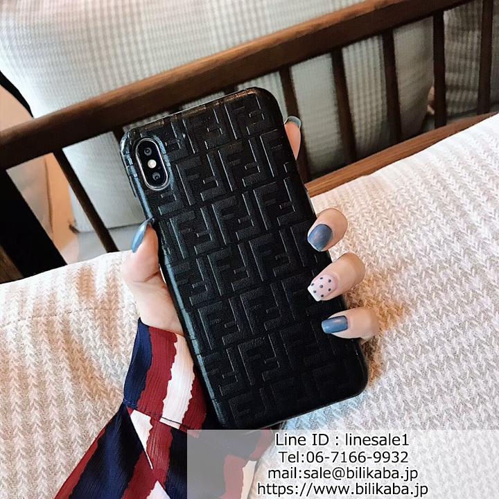 fendi 品質革 iPhoneX 8 7Pカバー 男女兼用