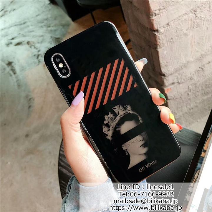 off white iphone8 7plusペアカバー