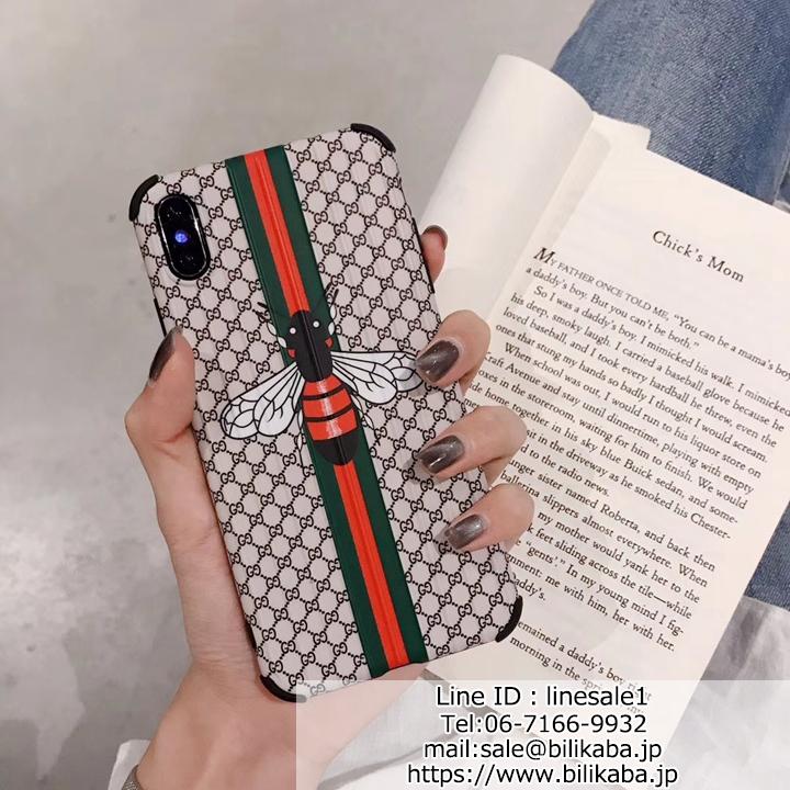 Gucci iPhoneXrペアカバー 四角強化保護