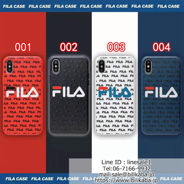 Fila iPhoneXRケース シンプル個性