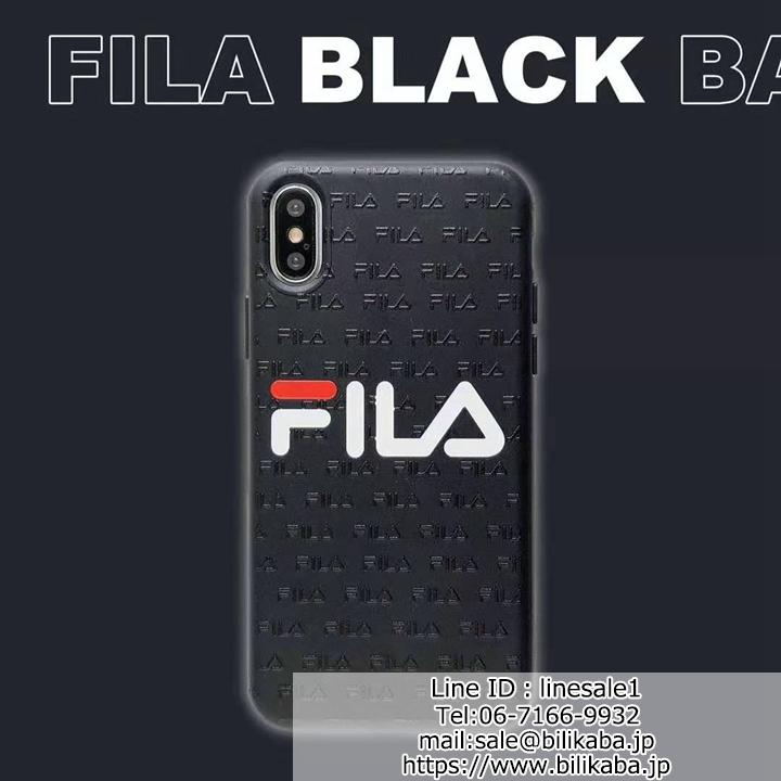 Fila iPhoneXS/テン ペアカバー ストラップ付き