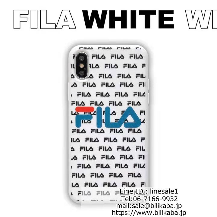 ブランド FILA iPhone8 7ケース 落下防止 4色 男女兼用