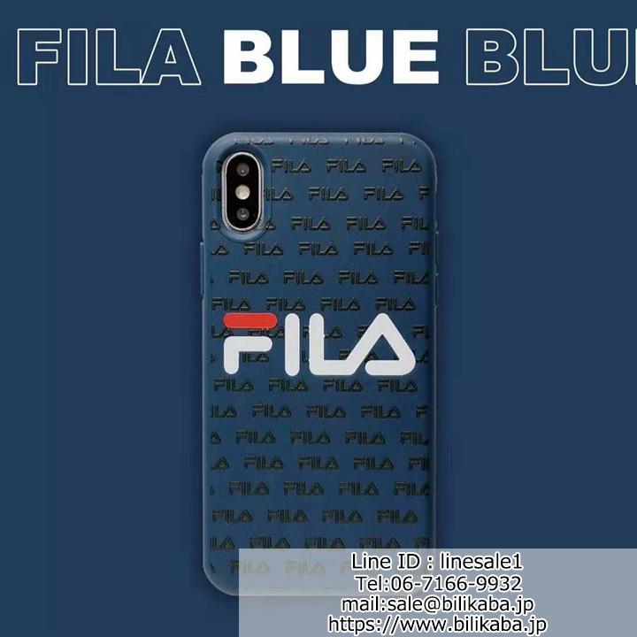 ブランド FILA iPhone8 7ケース 落下防止 4色 男女兼用