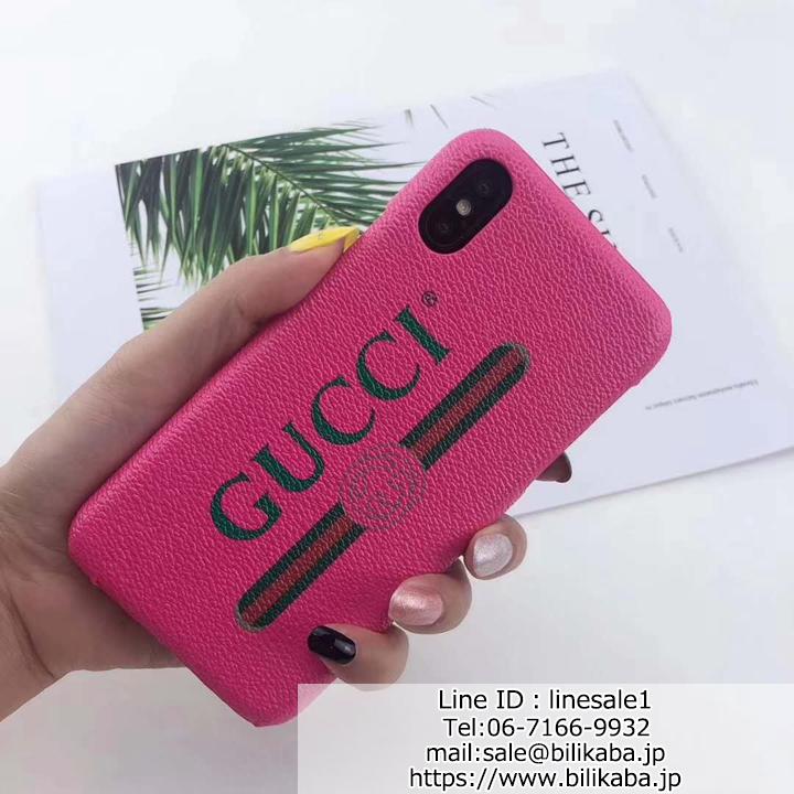 芸能人愛用 GUCCI iPhoneX/XS Max 革ケース