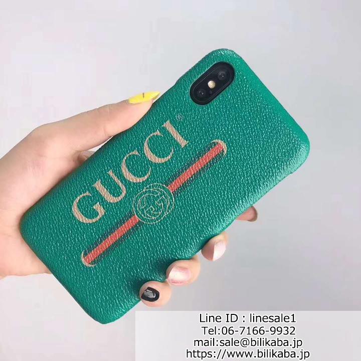 Gucci iPhoneテン/Xs ペアカバー ライチ紋