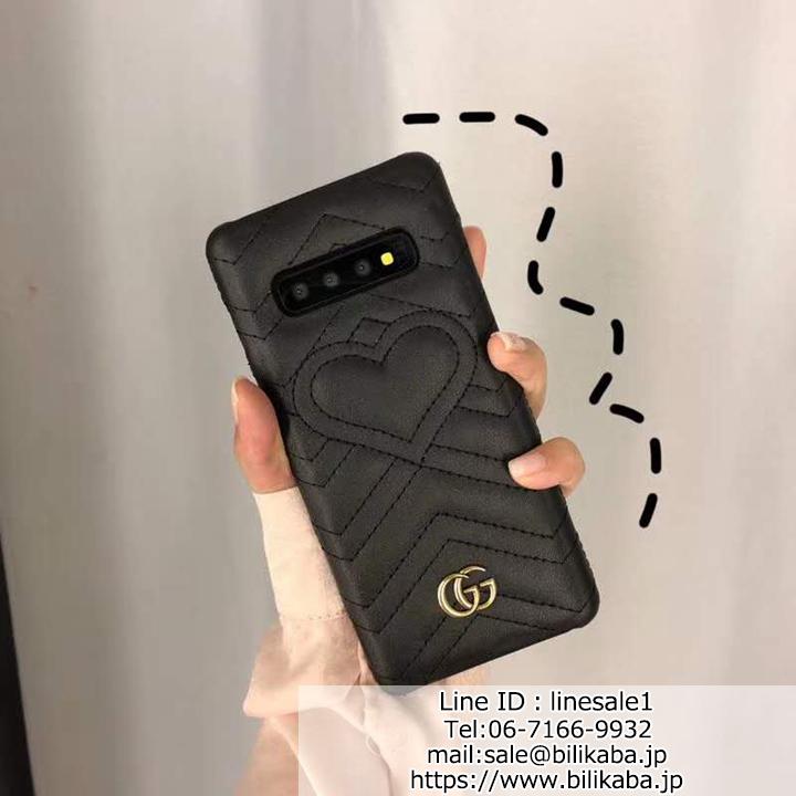 Gucci GalaxyS10/S10Plus ペアカバー GGロゴ付き