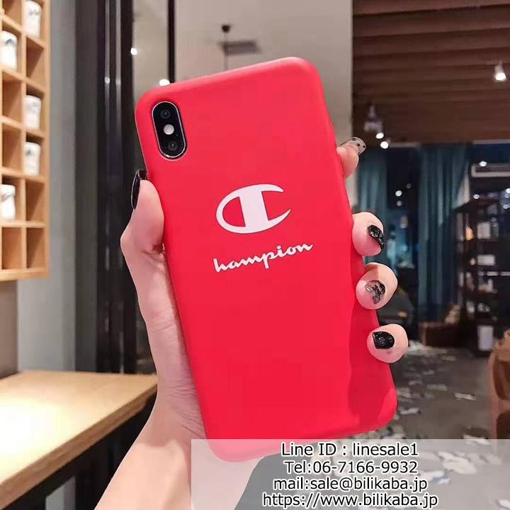 Champion シンプル iPhoneテン/Xrケース