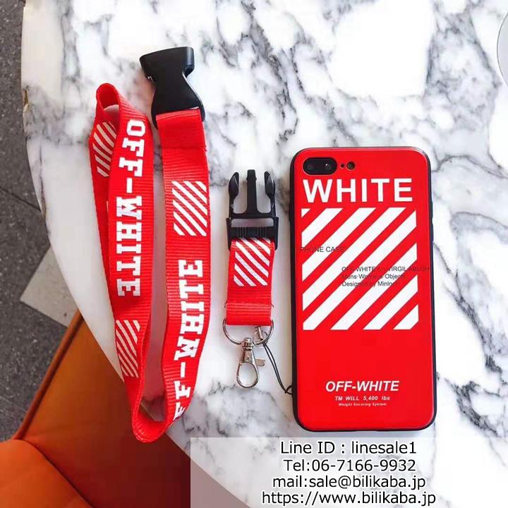 off white iphone8plusケース ペア向け