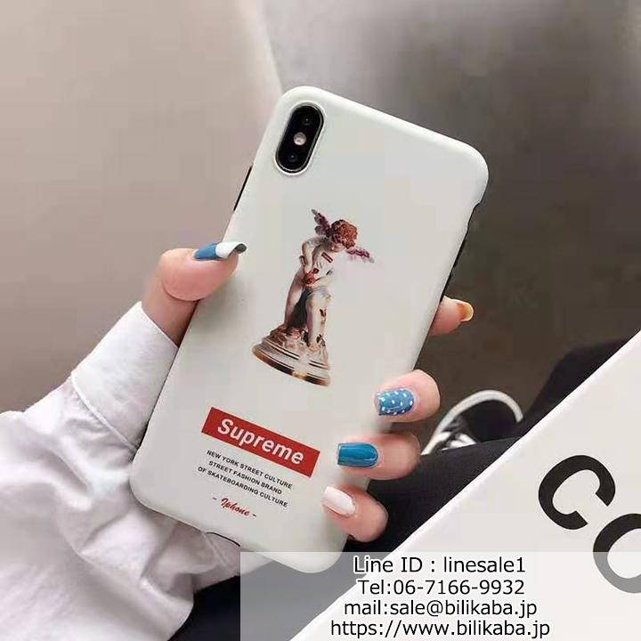 Supreme カップル向け iPhoneXr Xs フルカバー