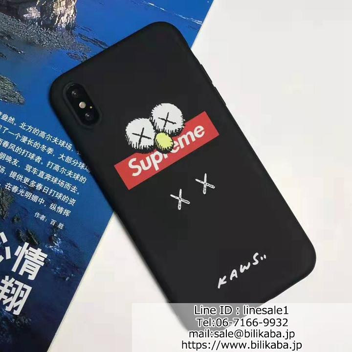 夜光型 surpeme x kaws iphone xr/xs maxカバー