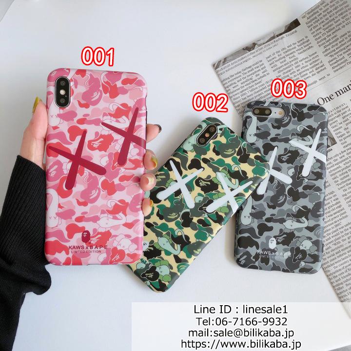 KAWS BAPE iPhone 11 Pro Max 保護ケース 迷彩柄