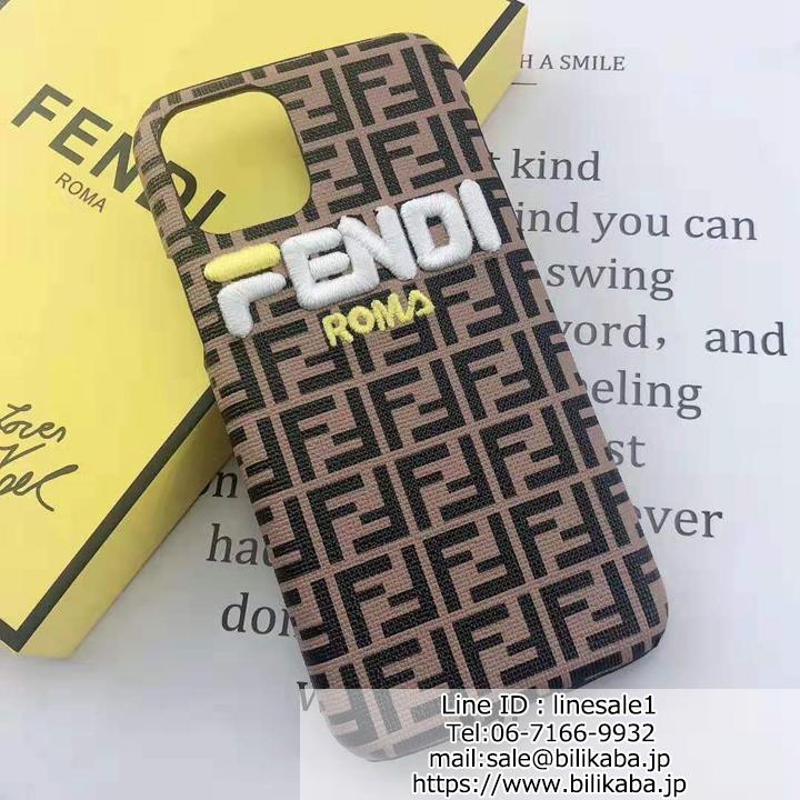 フェンディ iPhone11pro Maxケース 刺繍風