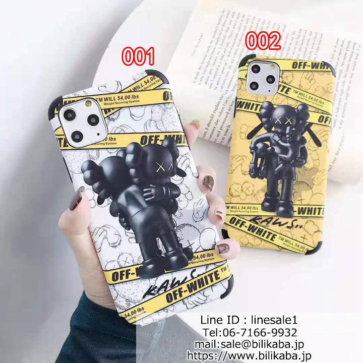 Off-white コラボ Kaws アニメ風 スマホケース