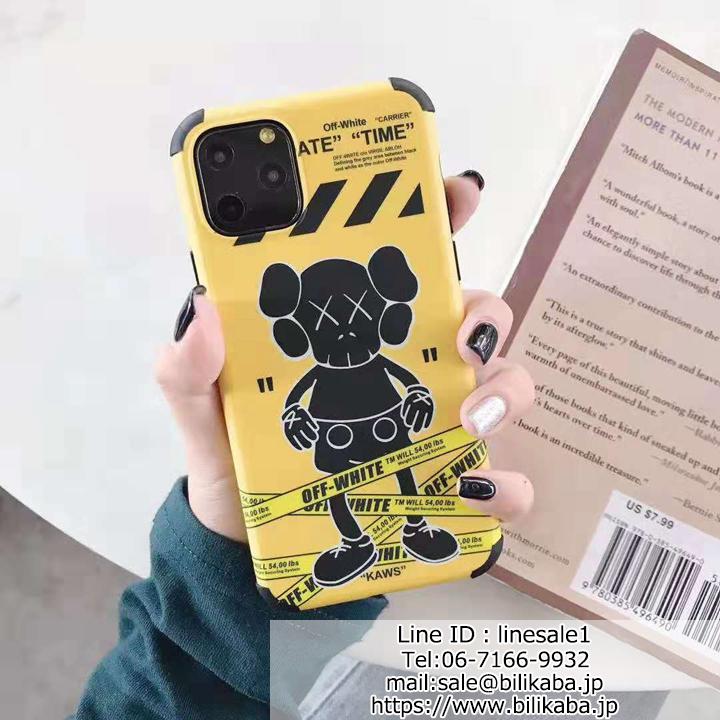 Off-white コラボ Kaws アニメ風 スマホケース