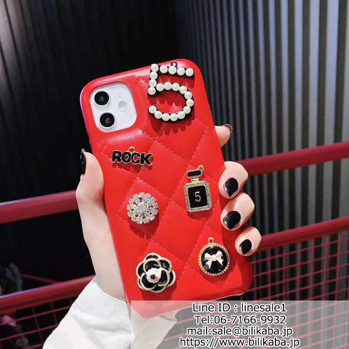 chanel iphone11ケース ラインストーン付き