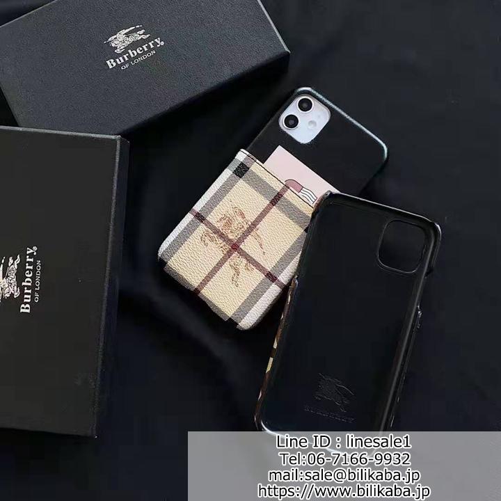 Burberry アイフォン11proカバー カードポケット付き