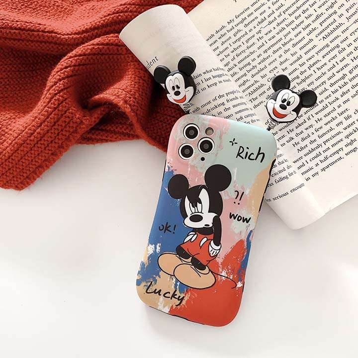 ミッキーマウス柄 iphone12保護 ケース