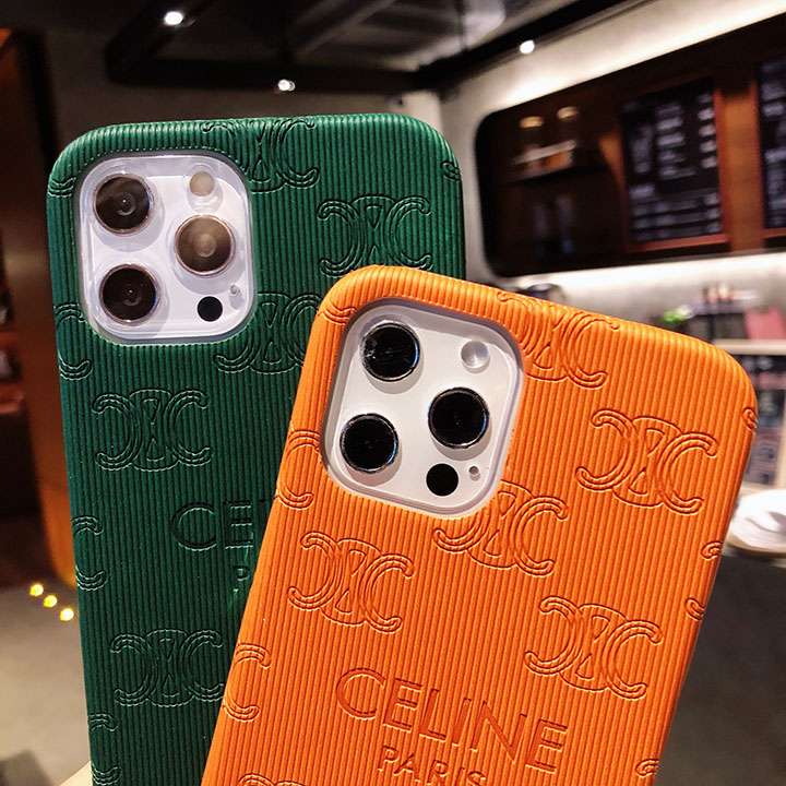 Celine 携帯ケース アイフォーン12pro/12promax 金具ロゴ付き