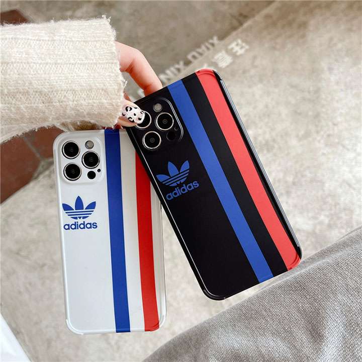 アイフォーン12/12 mini クローバー柄 adidas 携帯ケース