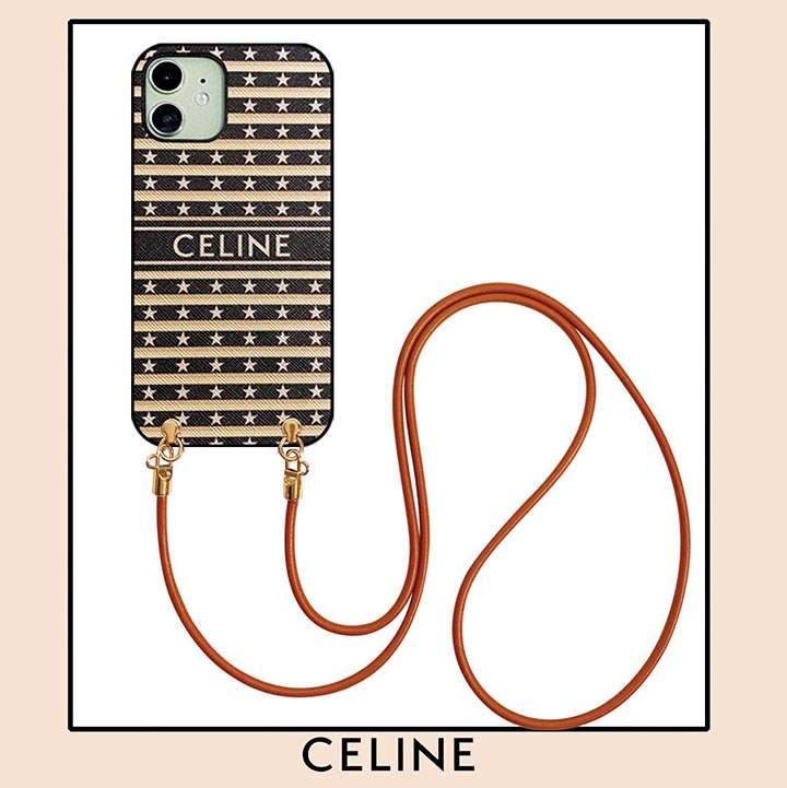 celine アイフォン 7 チェーン スマホケース