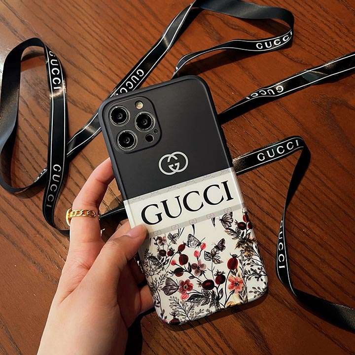 Gucciアイホン12携帯ケース光沢感