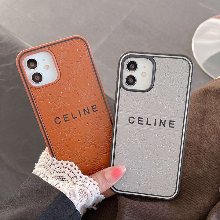 iPhone 12promax/12mini 字母プリント 保護ケース Celine