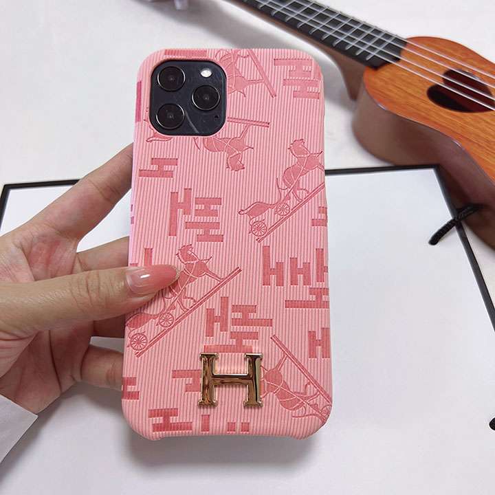 iphoneXSケース模様hermes