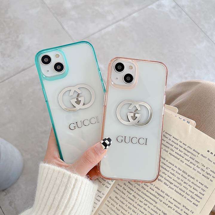 ロゴ付き保護ケースgucci アイホンx/xs