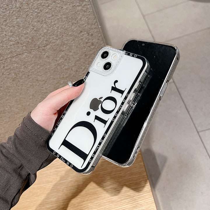 白黒スマホケースiPhone 12mini/12promax Dior