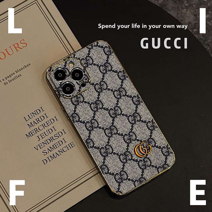 アイフォン 14 革製 保護ケース gucci