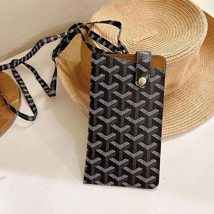 goyard アイフォン 12 pro携帯ケースロゴ付き