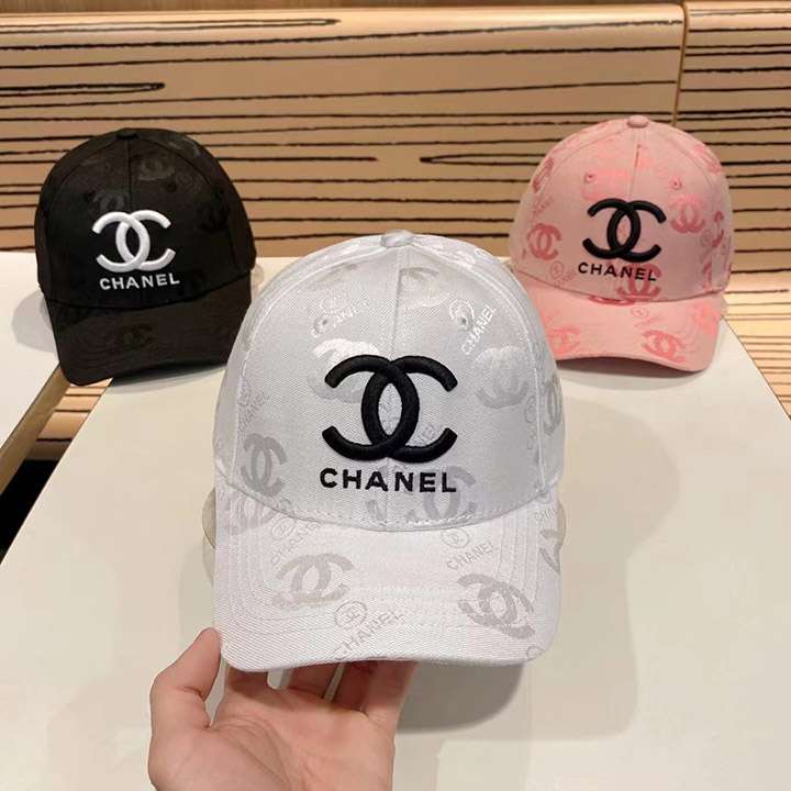 帽子 白黒 Chanel