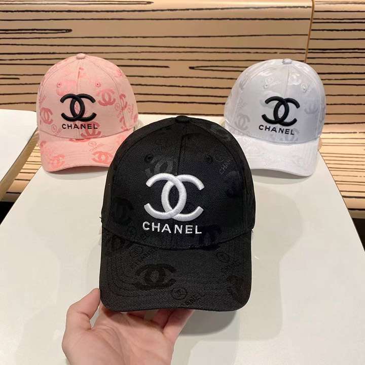 ベースボールキャップ ロゴ付き chanel