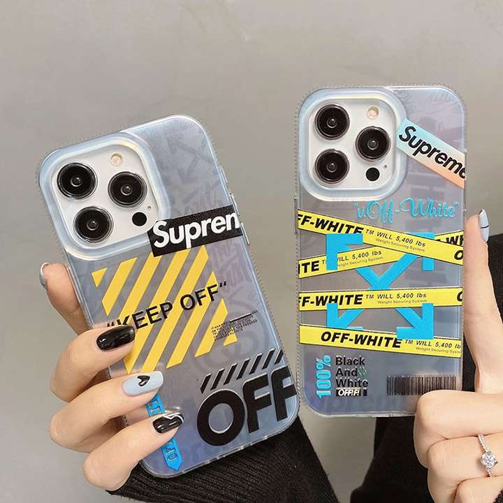 オシャレ iPhone 13 pro max/13pro OffWhite 保護ケース