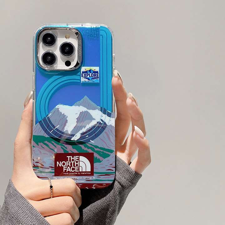 半透明 iphone 15 プラス ケース the north face ザ・ノース・フェイス