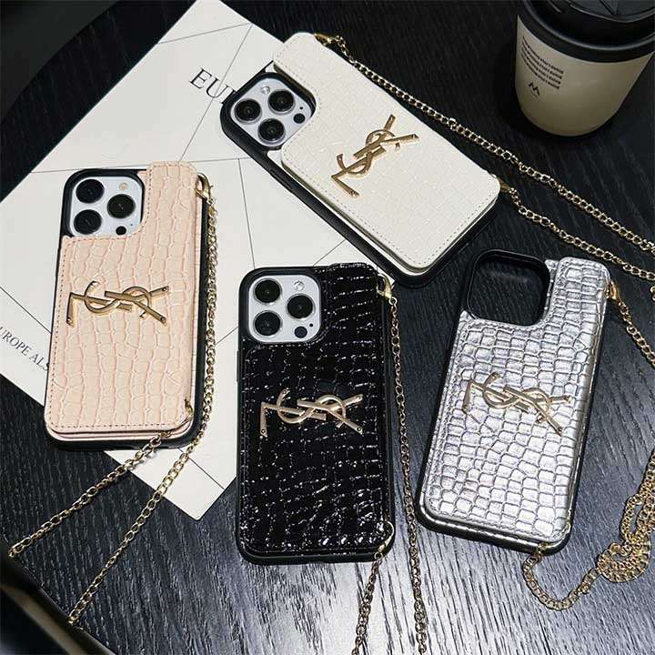 イヴサンローラン ysl 皮製 iphone 15 スマホケース