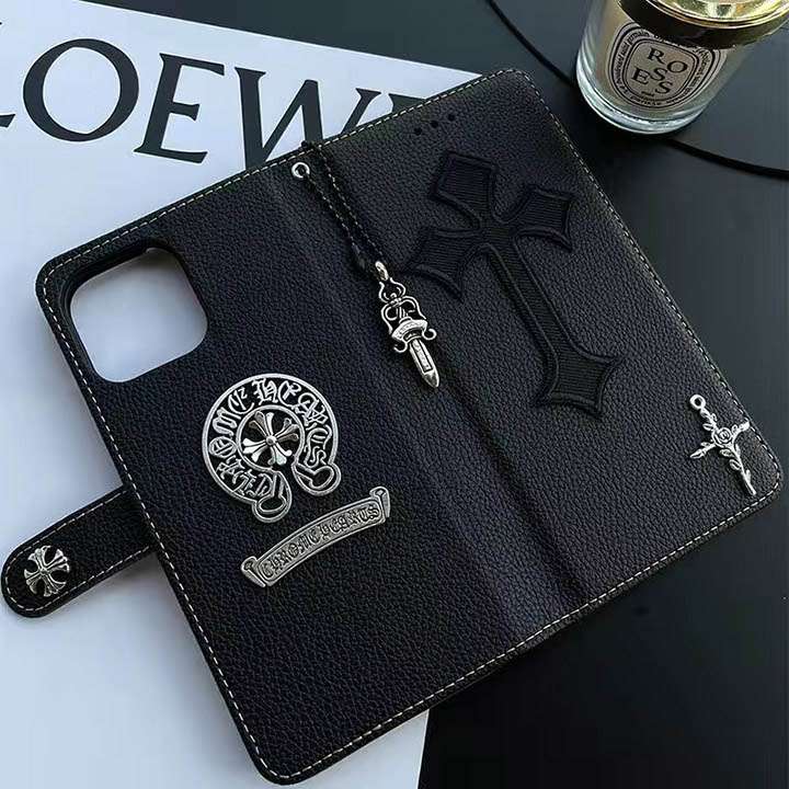 アイフォン 15 カバークロームハーツ chrome hearts レザー