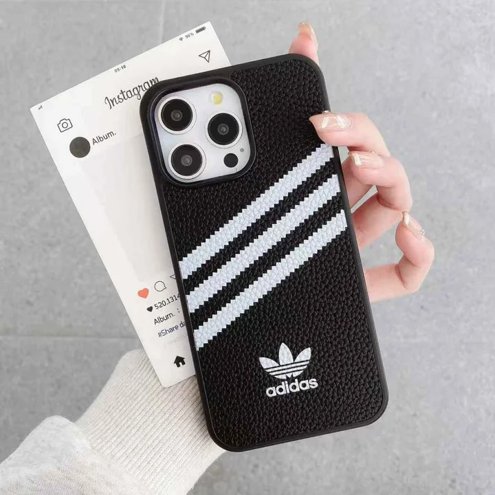 adidas風 アイフォン11pro カバー 