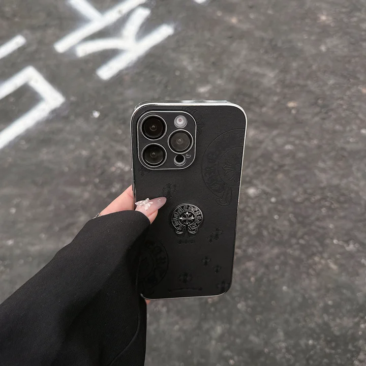 ブランド カバー アイホン16plus クロームハーツ風 