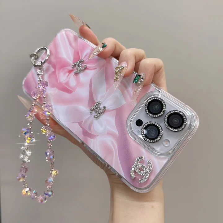 chanel アイフォーン 15 スマホケース  白赤