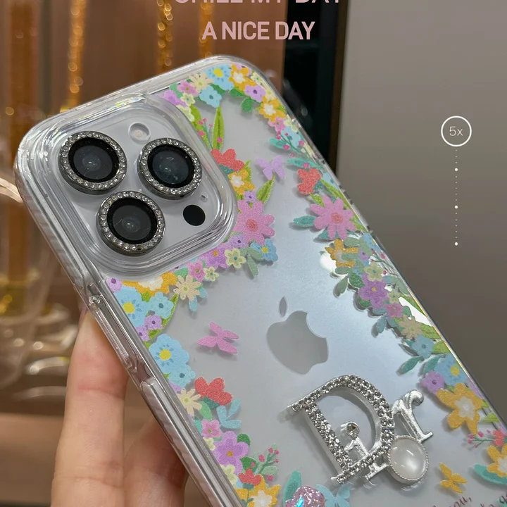 流砂殻 ディオール風 カバー iphone 14pro 
