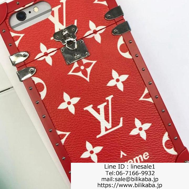 Supreme LV iphone8plusケース 海外 輸入