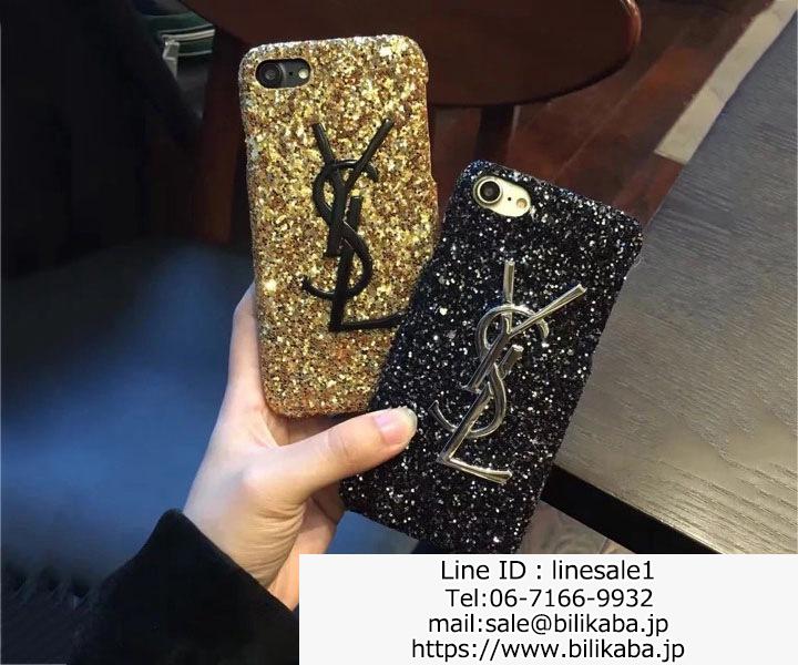 ysl iphone8ケースキラキラ